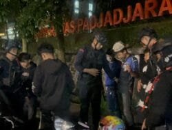 Patroli Malam Brimob Jabar Amankan Kawasan Jatinangor–Cileunyi