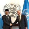 Menlu RI dan Sekjen PBB Bahas Upaya Perdamaian Palestina dan Penguatan Sistem Multilateral
