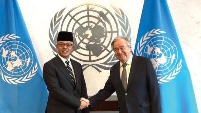Menlu RI dan Sekjen PBB Bahas Upaya Perdamaian Palestina dan Penguatan Sistem Multilateral