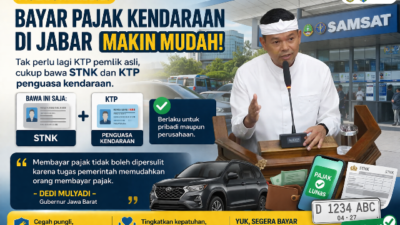 Mulai 6 April, Bayar Pajak Kendaraan di Jabar Tak Perlu KTP Pemilik Asli, Ini Aturan Barunya