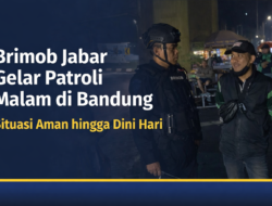 Brimob Jabar Gelar Patroli Malam di Bandung, Situasi Aman hingga Dini Hari