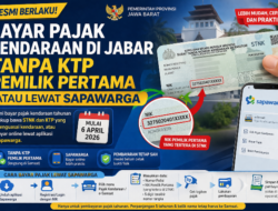 Resmi Berlaku! Bayar Pajak Kendaraan di Jabar Tanpa KTP Pemilik Pertama atau Lewat Sapawarga