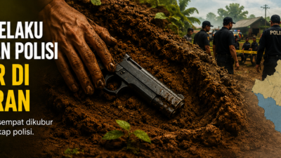 Pelarian Pelaku Penembakan Polisi Berakhir di Pesawaran