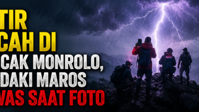 Petir Pecah di Puncak Monrolo, Pendaki Maros Tewas Saat Foto