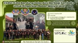 234SC Kota Bandung Gelar Aksi Berbagi Sembako untuk Ringankan Beban Masyarakat