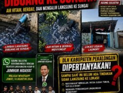 Puluhan Media Saksikan Aliran Limbah Laundry ke Sungai, Agung Sulistio Hubungi Menteri LH: DLH Pekalongan Jangan Tutup Mata!